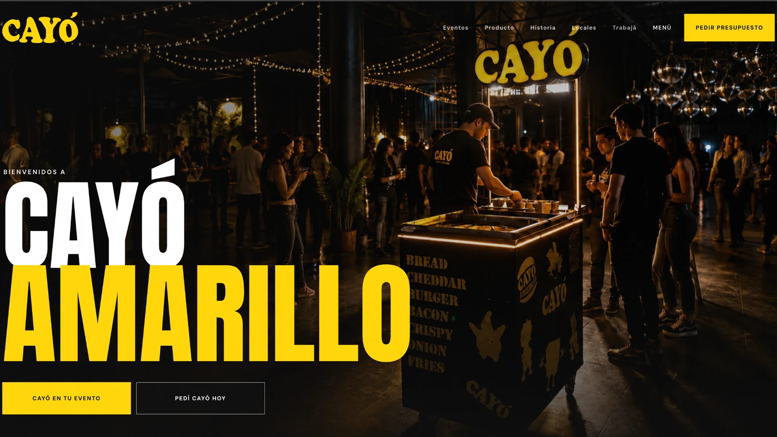 Captura del sitio Cayó Amarillo